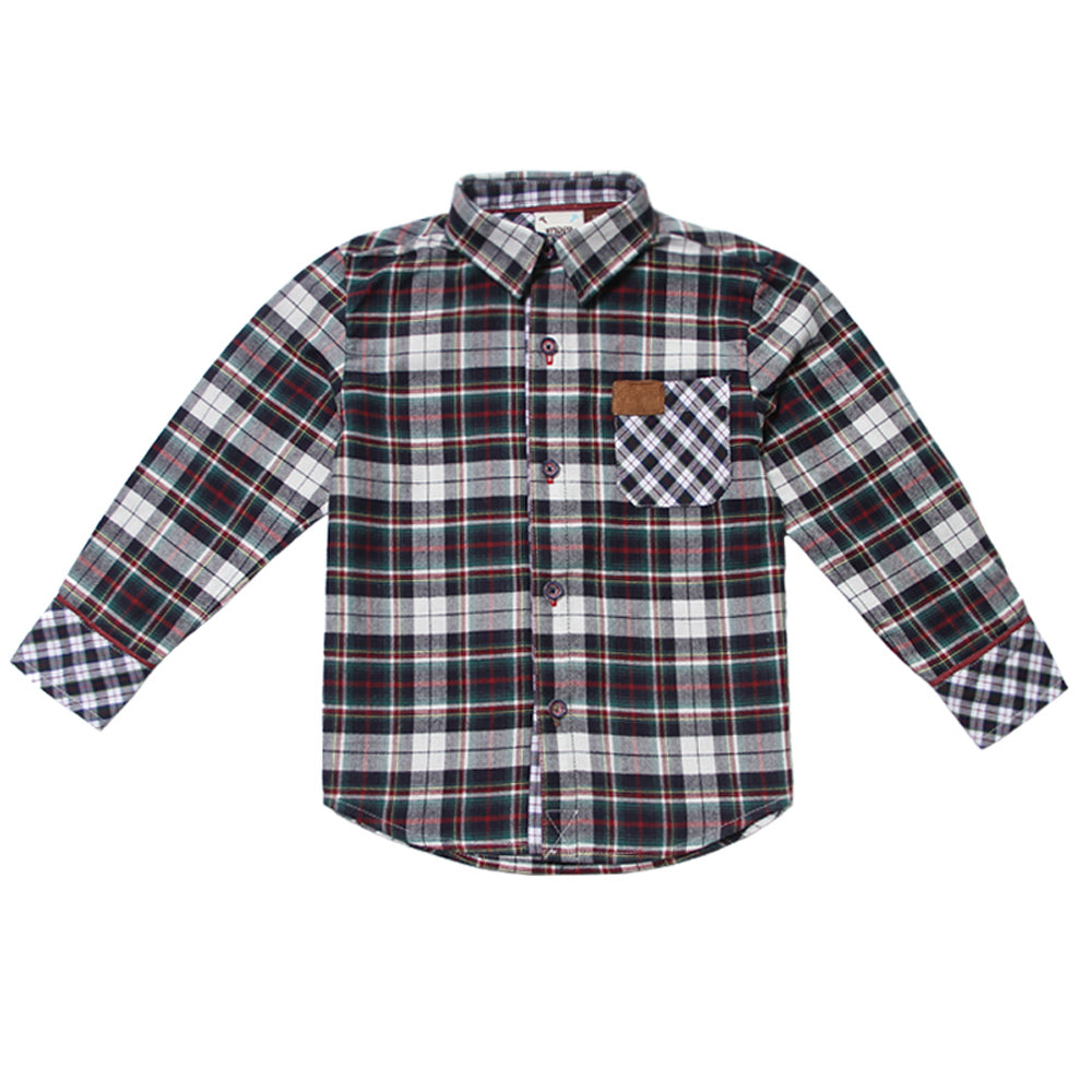 Multi-color Plaid Shirt for Boys