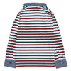 Multi Stripe Polo with Chambray Contrast for Boys