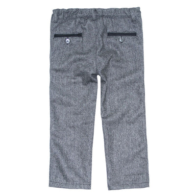 Grey Herringbone Trouser for Boys