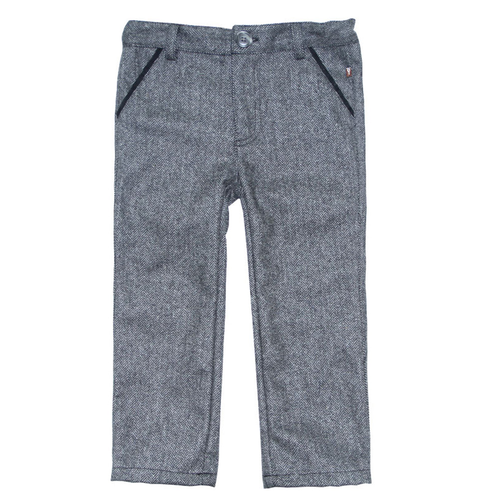 Grey Herringbone Trouser for Boys