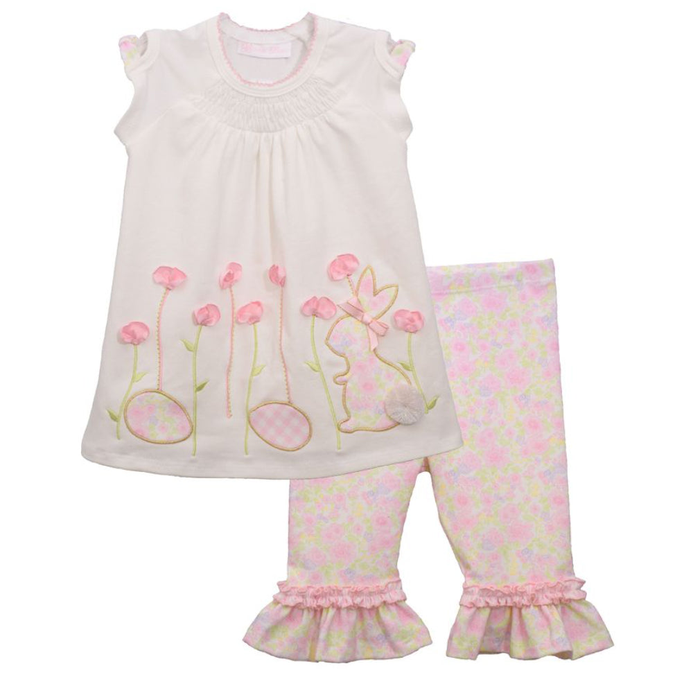 Bunny Applique Lavender Top and Legging Set - Best Dressed Tot - Baby and  Children's Boutique