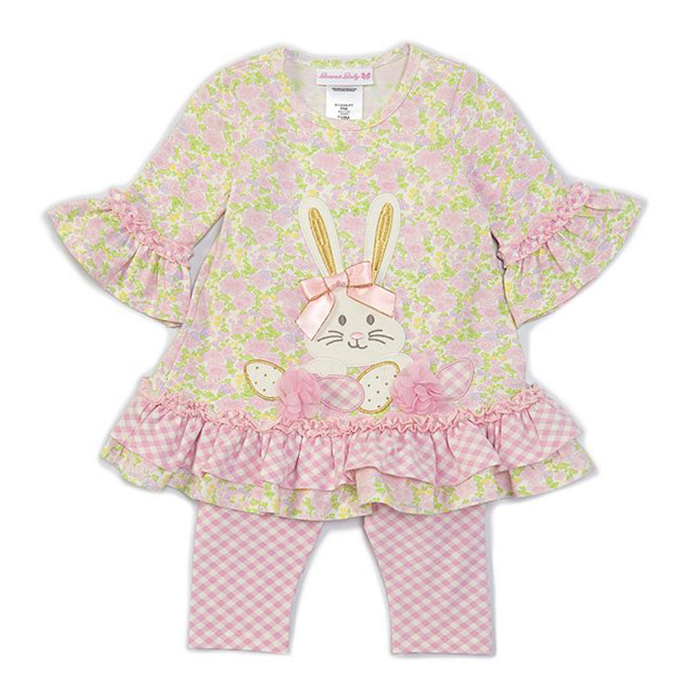 Bunny Applique Lavender Top and Legging Set - Best Dressed Tot - Baby and  Children's Boutique