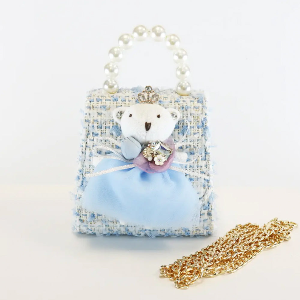 Flower Kids Girls' fashion Mini Handbags girl handbag flower tweed Princess