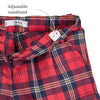 Girls Red Tartan Shorts