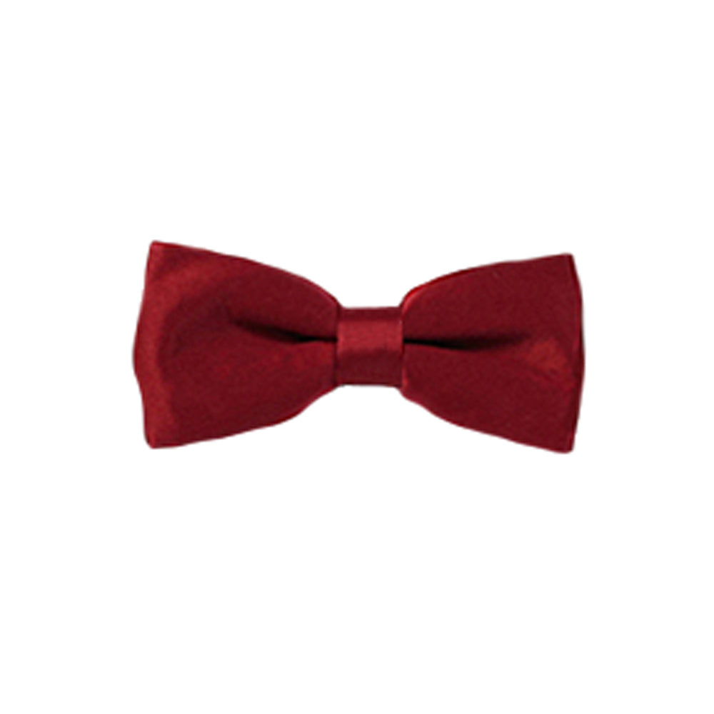 Burgundy Velvet Bow Tie