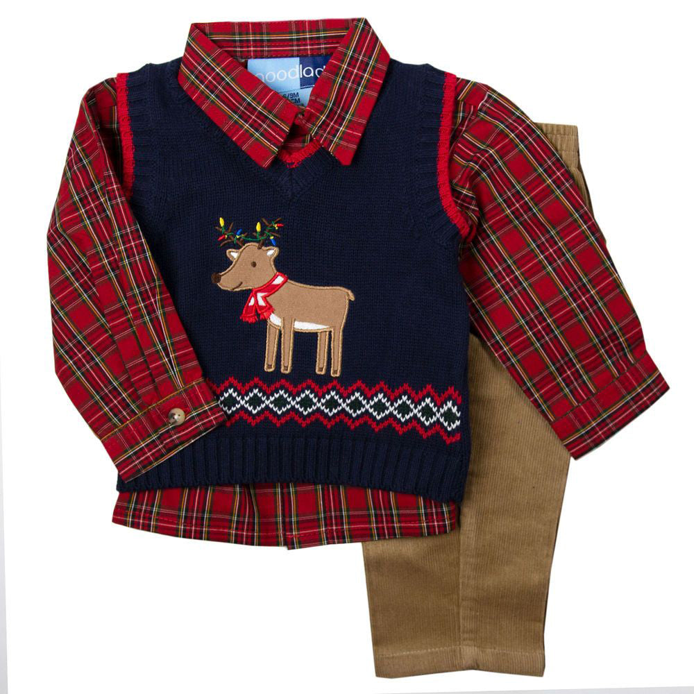 Children's plaid sweater – LN-Shop60