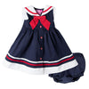 Navy Nautical Dress with Matching Panty