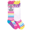 Unicorn Rainbow Stripe Knee High Socks 2 Pair Pack