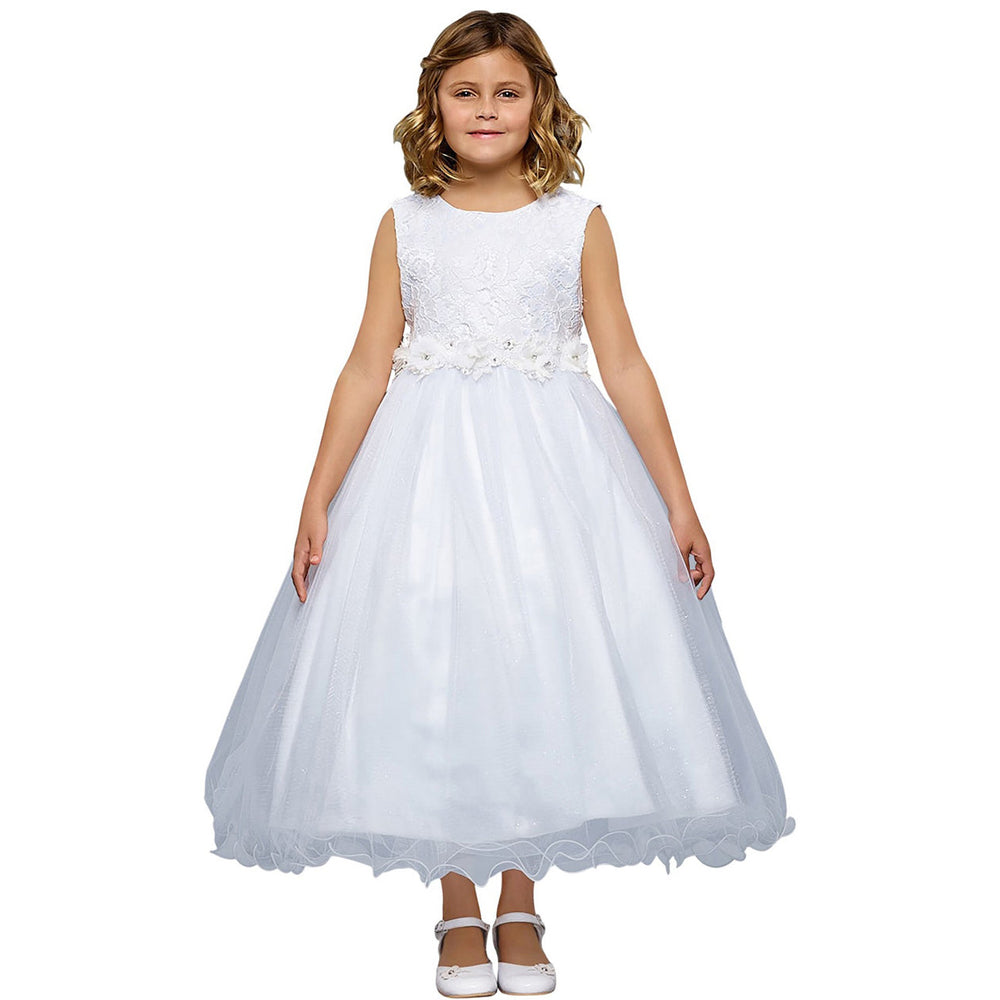Amazon.com: Girl's Casual Dress Summer Scoop Neck Sleeveless Floral Flowy  Print Plain Sundress Dress Girls Maxi (Blue, 12-18 Months): Clothing, Shoes  & Jewelry