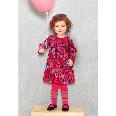 Kaleidoscope Corduroy Dress and Tights Set